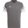 adidas teamwear Pánsky futbalový dres adidas Condivo 22 Tee sivo-biely HD2316 Veľkosť: S