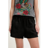 Ľanové šortky Superdry W7110450A.02A čierna M