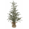 Chic Antique Zelený vianočný borovicový stromček v jute a so šiškami Pine Tree - 90 cm - Chic Antique