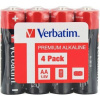 VERBATIM Alkalické baterie AA, 4 Pack - Shrink 49501