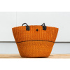Hammershus Fairtrade Bolga taška cez rameno premium z Ghany, rôzne farby, 43 cm Barva: Oranžová