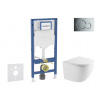 Geberit Duofix Set predstenovej inštalácie, klozetu Oudee a dosky softclose, tlačidlo Sigma01, lesklý chróm SANI11CA1158