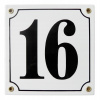 Číslo na dom - Plaque Smalted House číslo 15x15 cm (Plaque Smalted House číslo 15x15 cm)