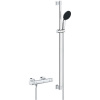 GROHE Precision Get nástenný sprchový termostat, ručná sprcha 1jet EcoJoy priemer 110 mm, 92 cm sprchová tyč, jazdec a sprchová hadica 175 cm, chróm, 34857000