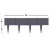 ARTPLAST Umelý obrubník - plôtik BORDURE 795x185mm - antracit