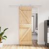 zahrada-XL Posuvné dvere so sadou kovania 70x210 cm borovicový masív 3203004