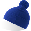 Atlantis Headwear Čepice s bambulí Wind-S Pompom, pletená COT33029405099-royal Modrá královská UNI