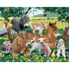 Maľovanie podľa čísel – Zvieratá na farme (Howard Robinson), 80 × 100 cm, bez rámu a bez napnutia plátna 8596530062066