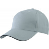 Myrtle Beach | MB 6526, 5 panelová šiltovka, sivá Light - čierna