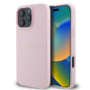 Zadný kryt Guess PU Grained Classic Logo MagSafe pre iPhone 16 Pro Pink