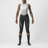 CASTELLI Cyklistické nohavice 3/4 bez trakov - VELOCISSIMA 3 LADY - strieborná/čierna XS