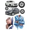 Výtlač na tortu cukrová hmota MUŽ BMW