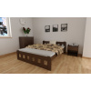 Postel masiv Nika 140 x 200 cm zvýšená - OŘECH + matrace Super-flex + rošt ZDARMA