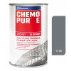 Chemolak Chemopur E U2081 1100 šedá stredná - Vrchná polyuretánová farba na kov, betón, drevo 0,8l