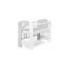 KLUPS Postieľka detská NEL Srdce 120x60 cm bielo-Grey 125x66x98 biela