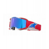 Brýle VISION 5 CORP, ALPINESTARS (červená/bílá/modrá, zrcadlové modré plexi) 2025
