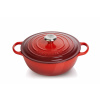 Le Creuset - Liatinový rodinný hrniec okrúhly s pokrievkou 26cm/4,1l - La Marmite červený