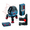 BOSCH BOSCH GLL 3-50 Professional - 0601063803 - líniový laser + prijímac LR2 + držiak BM1 + L-Boxx