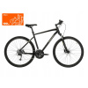 Pánsky krížový bicykel Kross Evado 5.0 (Vaper Pro Sport Comfort Black)