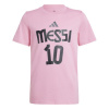 Adidas Dětské tričko MESSI Name and number ružové velikost: 128
