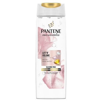 Pantene Biotin Rose Water LIFT´N´ Volume šampón na jemné vlasy 300ml
