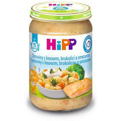 HiPP Cestoviny s lososom, brokolicou a smotanou 250 g