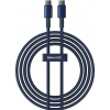 Kabel USB-C na USB-C Baseus Tungsten Gold, 100 W, 2 m (modrý)