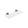 Nimco UNIX polička 30x11cm chróm/extra číre matné sklo, UN 13091B-30-26 UN 13091B-30-26