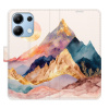 Flip pouzdro iSaprio - Xiaomi Redmi Note 13 4G - Beautiful Mountains - kapsičky na karty (Knížkový flip kryt, obal, pouzdro iSaprio na mobil Xiaomi Redmi Note 13 4G - Beautiful Mountains - 360° ochran