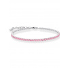 Thomas Sabo A2167-051-9-L19V Tennis Bracelet with pink stones 16-19 cm