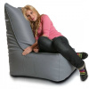 INTERMEDIC SK - Sedací vak Kreslo ELEGANT z ekokože | ergonomické kreslo 105×85×40 cm, 350 l Farba: E15 - Sivá tmavá (Ekokoža)
