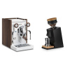 Biepi Sara PID, white/wood + Eureka Mignon Single Dose, Black & Oak