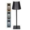 Solight LED dobíjacia lampa Lucca, 120lm, zmena CCT, stmievanie, čierna