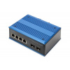 Digitus Průmyslový 4+2portový gigabitový ethernetový přepínač PoE