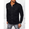 Pánska rifľová košeľa čierna (dx2373) Black XL