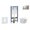 Geberit Duofix Set predstenovej inštalácie, klozetu Gaia a dosky softclose, tlačidlo Sigma30, chróm mat/chróm SANI11CA1128B