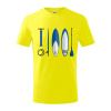 Paddleboard set - Tričko detské bavlnené - 122 cm/6 rokov ( Citrónová )