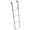 METALFORM S.R.L. METALFORM Nerezový teleskopický rebrík - 4 schodíky 49.541.04