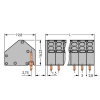 WAGO 806-112 pružinová svorka 1.50 mm² Pólov 12 sivá 60 ks; 806-112