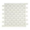 Keramická mozaika Brick bond diamond slonovinová farba 30x30 cm