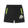 Chlapčenské kraťasy - KUGO HS0689, čierna / zelené vrecká Farba: Čierná, Veľkosť: 104