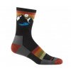 Darn Tough ponožky SUNSET HIKER MICRO CREW Lightweight merino - pánské - černé/šedé Velikost: M