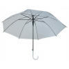 Dáždnik 93 cm MALATEC 6600 - priehľadný biely