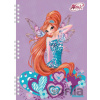 Twin Wire Winx club Zápisník A5 s efektem 3D a vazbou + pero