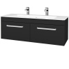 Dreja Umývadlová skrinka ASTON SZZ2 120 - L03 Antracit vysoký lesk / Úchytka T01 / L03 Antracit vysoký lesk
