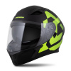 Cassida Moto přilba Orbit Grind černá matná/žlutá fluo (Velikost: XS (53-54))