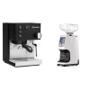 Rancilio Silvia E, čierna + Eureka Atom 60, white