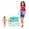 Barbie pestúnka herný set s vaňou