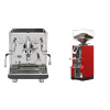 ECM Synchronika II + Eureka Mignon Libra, CR ferrari red