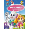 Vymaľovanky so samolepkami - Labková patrola (A4)